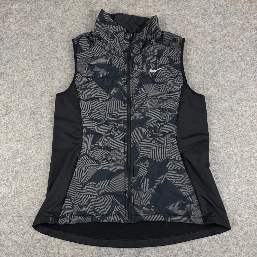 Nike Running Essential Flash Running Vest Full Zip Womens Medium M *